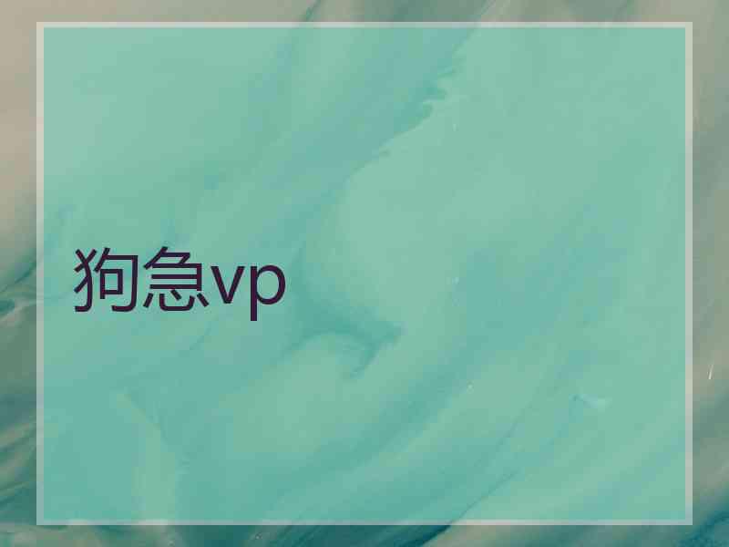 狗急vp