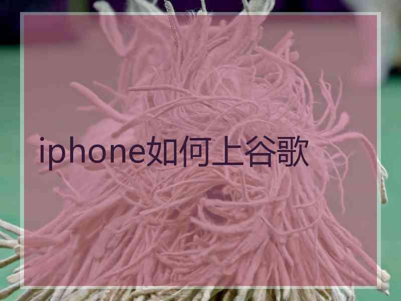 iphone如何上谷歌