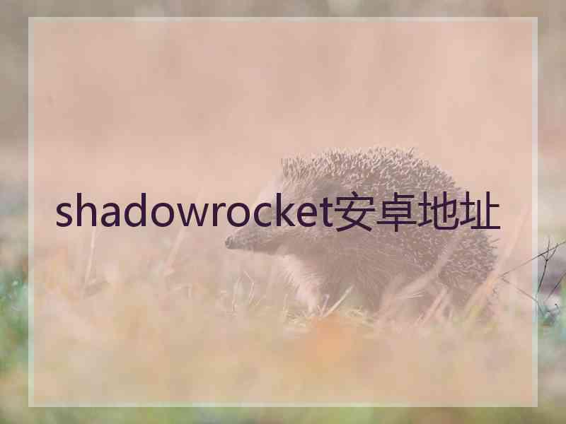 shadowrocket安卓地址