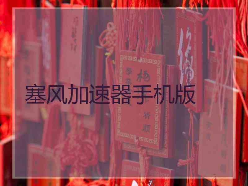 塞风加速器手机版
